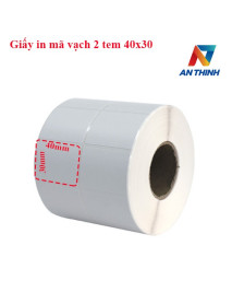 Giấy in decal 2 tem nhiệt 40x30mm