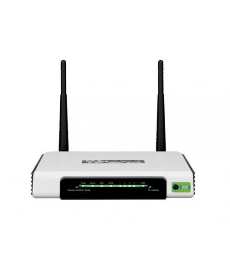 Fax Modem TP-link ADSL2+ / 4 Port Ethernet / Router / Gateway / Firewall / Wireless-N 300M ( TD-W8960N)