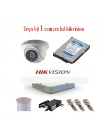 Trọn bộ 4 camera hd hikvision